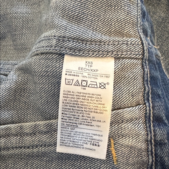 GAP Classic Blue Denim Oversized Jean Jacket - Picture 5 of 5